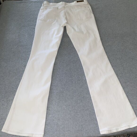 Y2K Ralph Lauren Jeans Co Whitney Jean Women’s 8 30” White Stretch Bootcut Denim - Picture 7 of 16